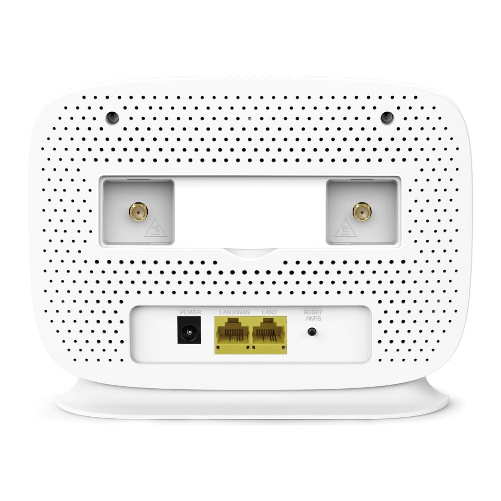 TP-Link TL-MR105 N300Mbps WiFi 4G Router, 4G Cat4 LTE Network, Ethernet Port, 4G Router with Sim Slot, Mobil WiFi Router, Sim Card Router, TP-Link WiFi Router, External Antenna Ports, Plug & Play