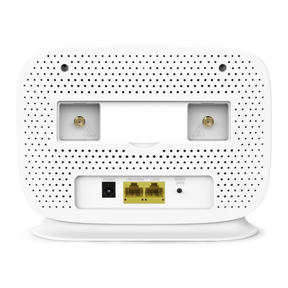 TP-Link TL-MR105 WiFi 4G Router with Free SIM Card, N300Mbps Wireless 4G Cat4 LTE Network, Ethernet Port, Mobile WiFi Router, External Antenna Ports, Plug & Play