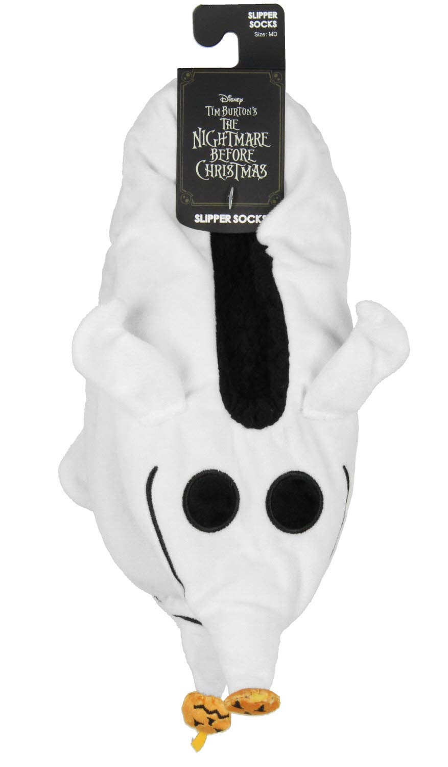 The Nightmare Before Christmas Zero Dog Character Slipper Socks with No-Slip Sole For Women Men (Medium)