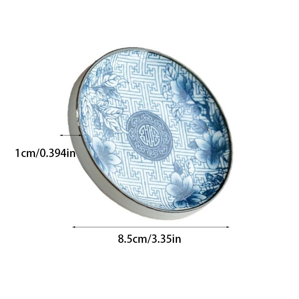 zaoalife 4pcs Japanese Porcelain Side Dish Ceramic Side Dishes Bowl Ceramic Appetizer Plates Seasoning Dishes Dipping Bowls for Seasoning, Sushi, Appetizer, Vinegar, Ketchup, BBQ