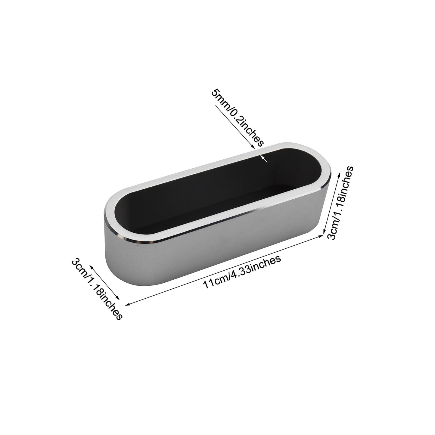 enyuwlcm Metal Desktop Card Holder for Desk Stylish Aluminum Alloy Business Card Display Stand for Men Office Silver 1 Pack