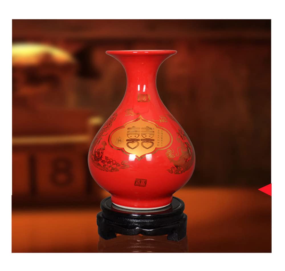 GOLDY&WENDY Chinese Wooden Non-rotating Base Round Household Vase Plant Fishbowl Stone Buddha Statue Display Stand