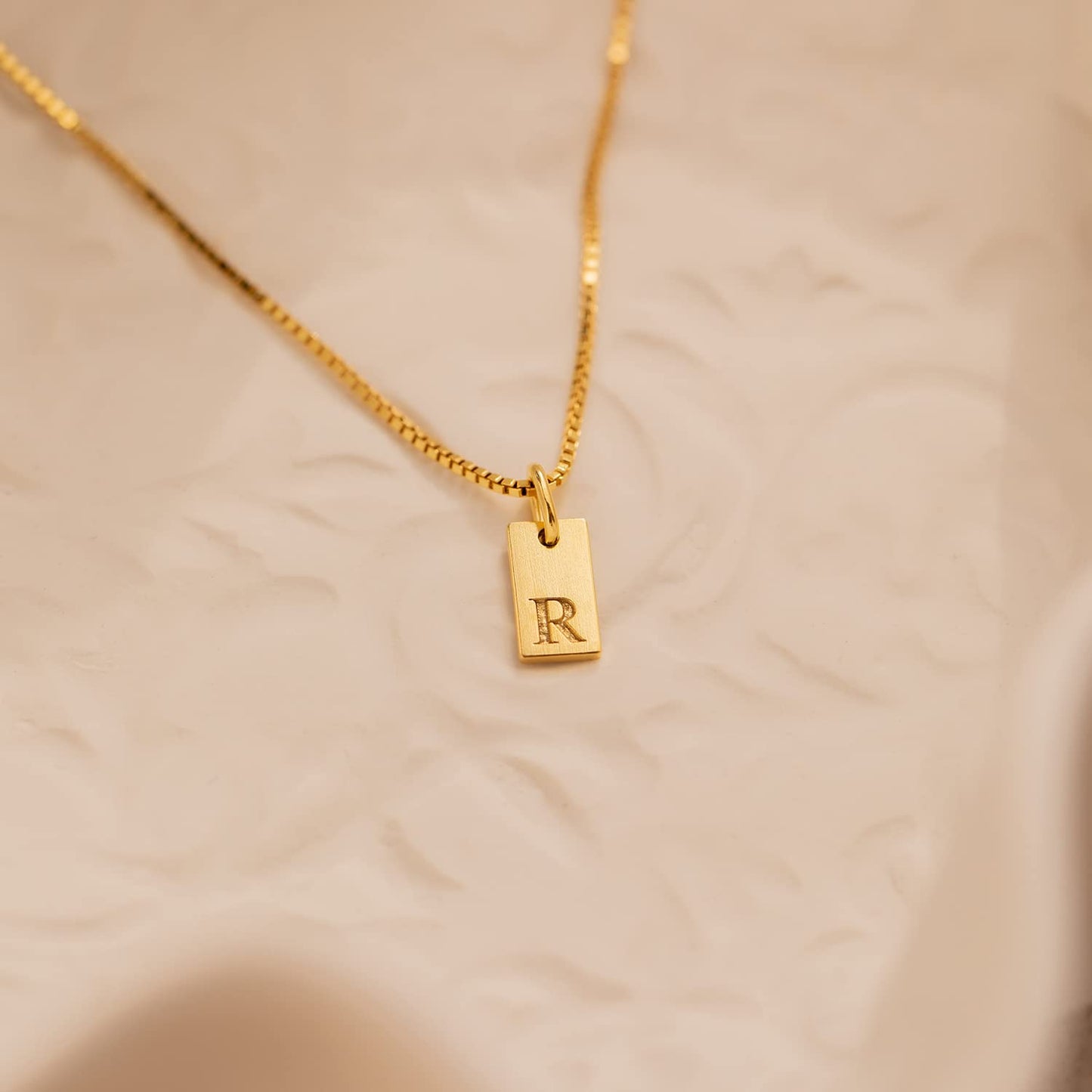 Stocking Stuffers Initial Necklaces for Women 14K Gold Plated Letter Necklace Dainty Name Pendant Necklace Personalized Christmas Gifts for Women Trendy Gold Jewelry
