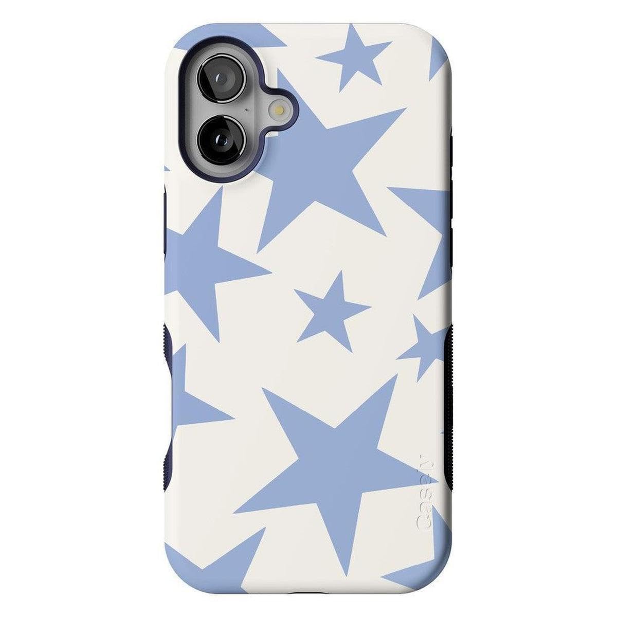 Casely iPhone 16 Case | Nantucket Cottage | Blue Hydrangea | Compatible with MagSafe | Bold Protective Design