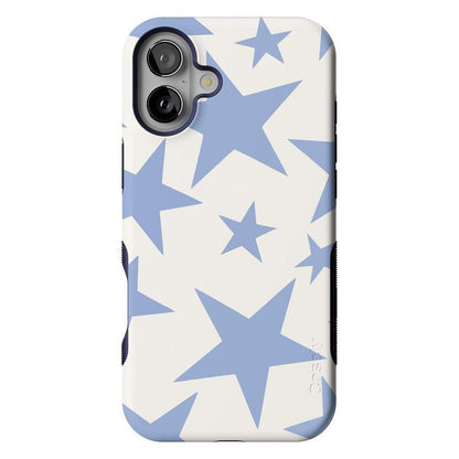 Casely iPhone 16 Case | Nantucket Cottage | Blue Hydrangea | Compatible with MagSafe | Bold Protective Design