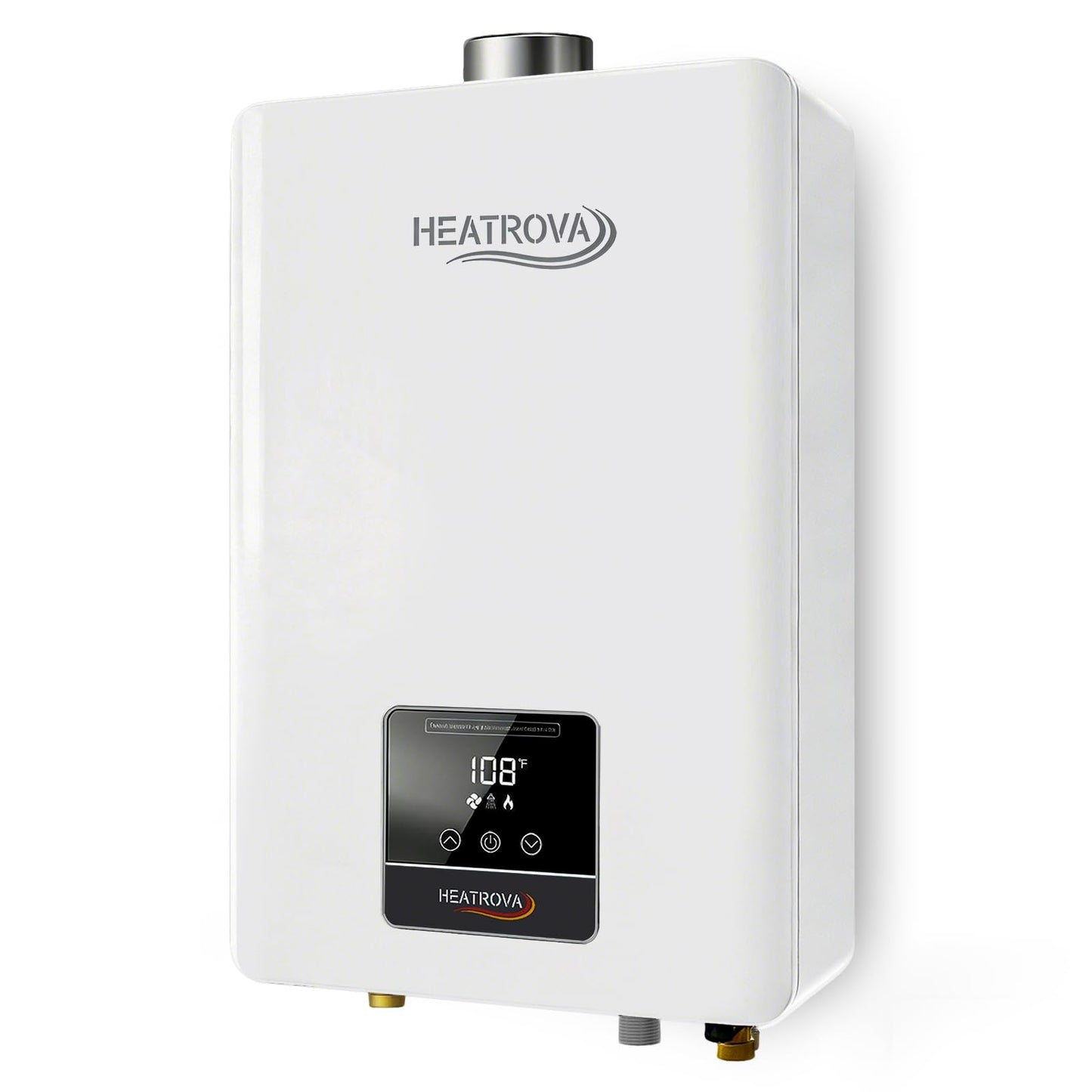 Propane Gas Tankless Water Heater Indoor,HeatRova 4.3 GPM 102,000 BTU,Instant Hot Water,Constant Temperature,Pure Copper Heat Exchanger,3/4" NPT Connector,Energy-Saving,On-Demand for 3–4 Fixtures