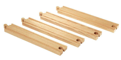 BRIO Long Straights Wooden Train Track for Kids Age 3 Years Up - Compatible with all BRIO Railway Sets & Accessories