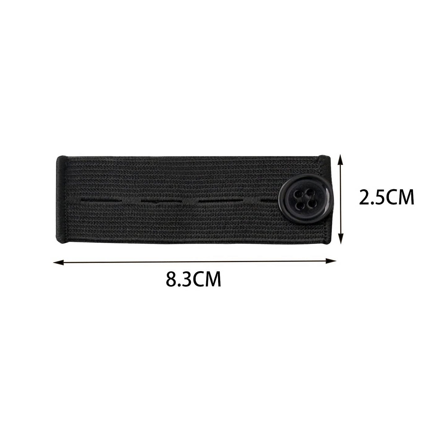 5PCS Adjustable Waist Extender, Elastic Button Extender Pants Waist Extension for Trousers Jeans Pregnant Trousers