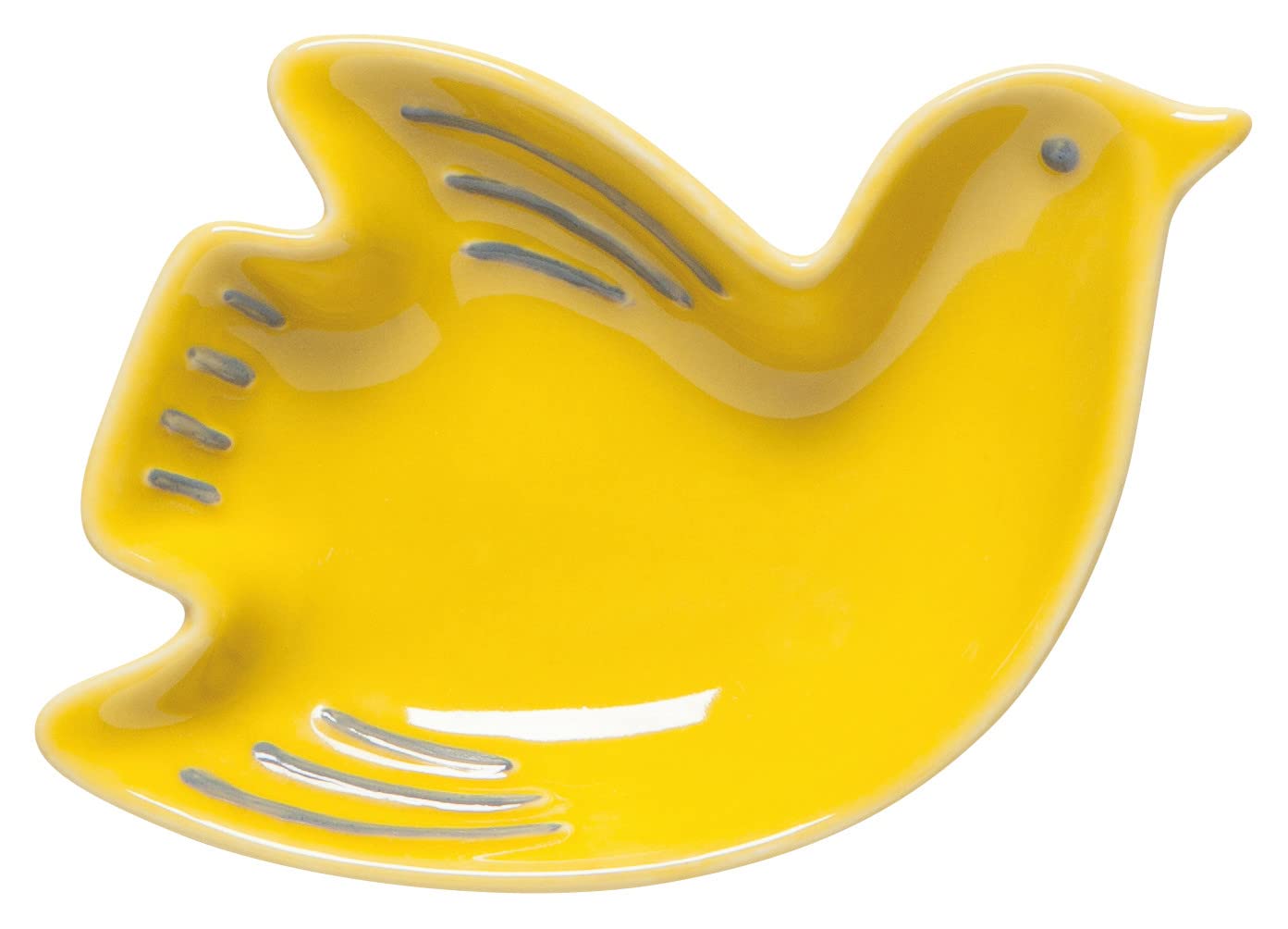 Now Designs Bird Shaped Ceramic Pinch Bowl Set, Soy Sauce Dish, Set of 6