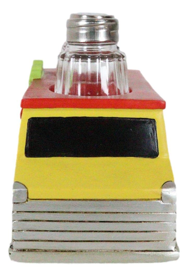 Ebros Gift Cinco De Mayo Fiesta Party Taste Of Mexico Tex-Mex Taco Food Truck Hot And Fresh Salt And Pepper Shakers Set Holder Figurine 6.25"Long Tacos Kitchen Dining Bar Countertop Table Accent