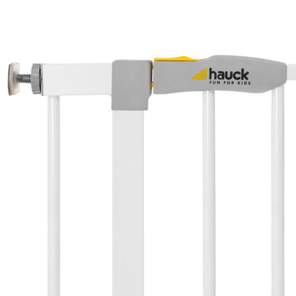 hauck Safety Gate for Doors and Stairs Open N Stop KD incl. 9 cm Extension / Pressure Fit / 84 - 89 cm Large / Metal / White