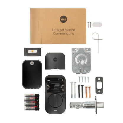 Yale Assure Lock 2 Touch Deadbolt, Black Suede Key-Free Smart Entry Door Lock with Wi-Fi Connected Touchscreen Keypad and Fingerprint Scanner for Code Entry and Remote Access, YRD450-F-WF1-BSP