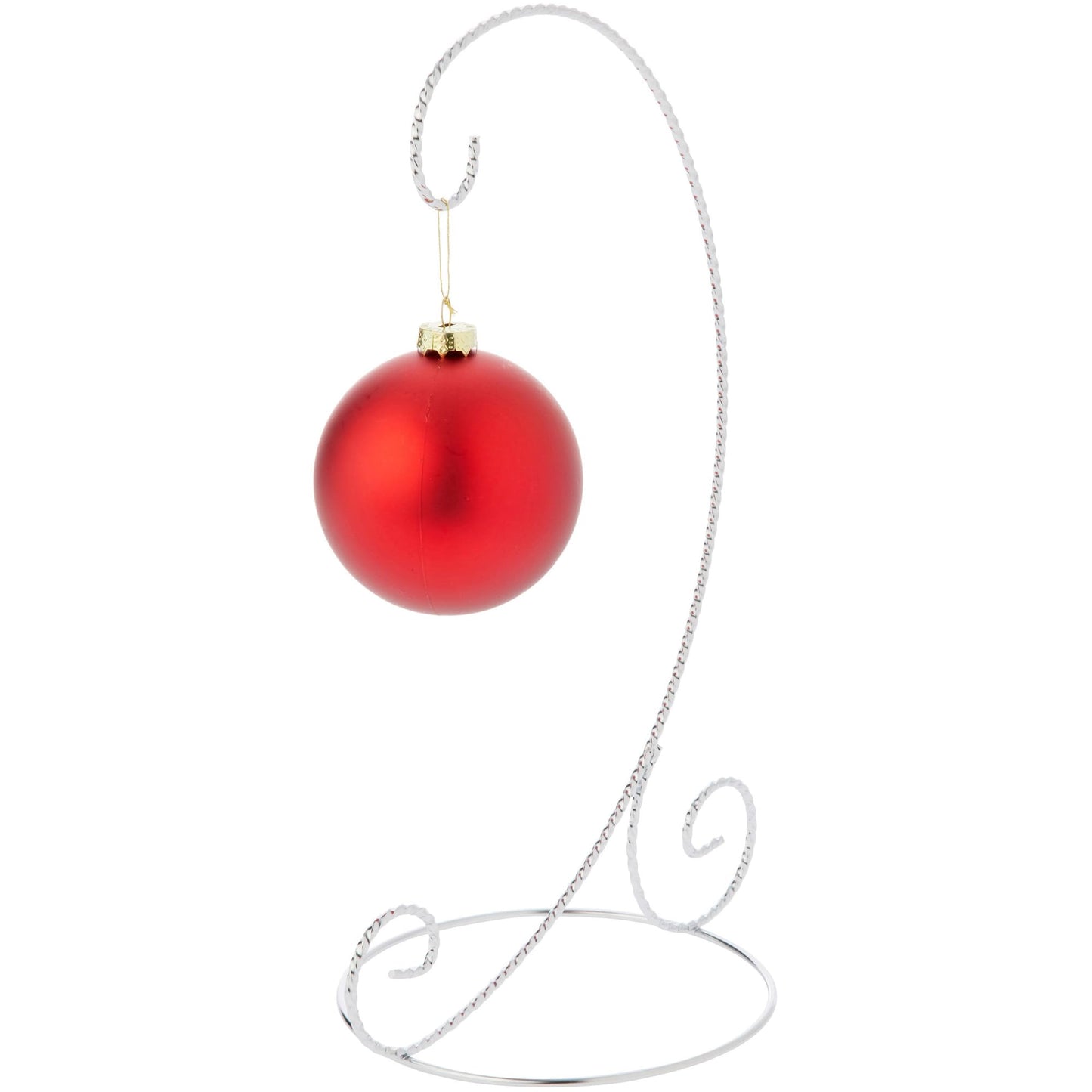 Bard's Twisted Silver Ornament Stand, Large, 12.25" H x 5.5" W x 7.5" D