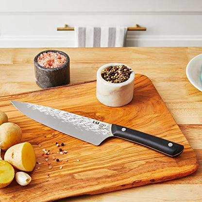 Kai PRO 6" Chef’s Knife, Hand Sharpened Kitchen Knife for Professional and Home Chefs, Japanese AUS6M Stainless Steel Blade, Full-Tang POM Handle, NSF Certified