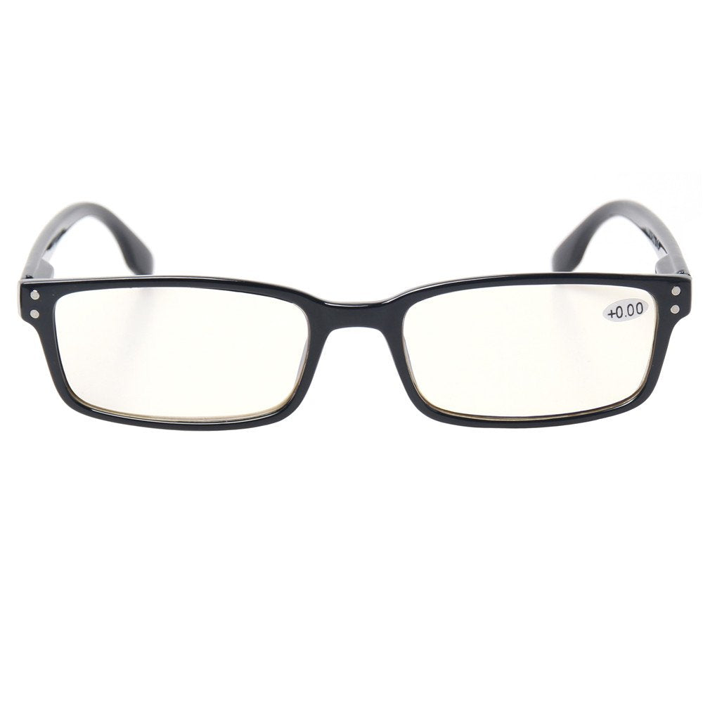 Kerecsen Computer Glasses 2 Pair UV Protection, Anti Blue Rays, Anti Glare and Scratch Resistant Computer Reading Glasses (Black, 0.00, multiplier_x)