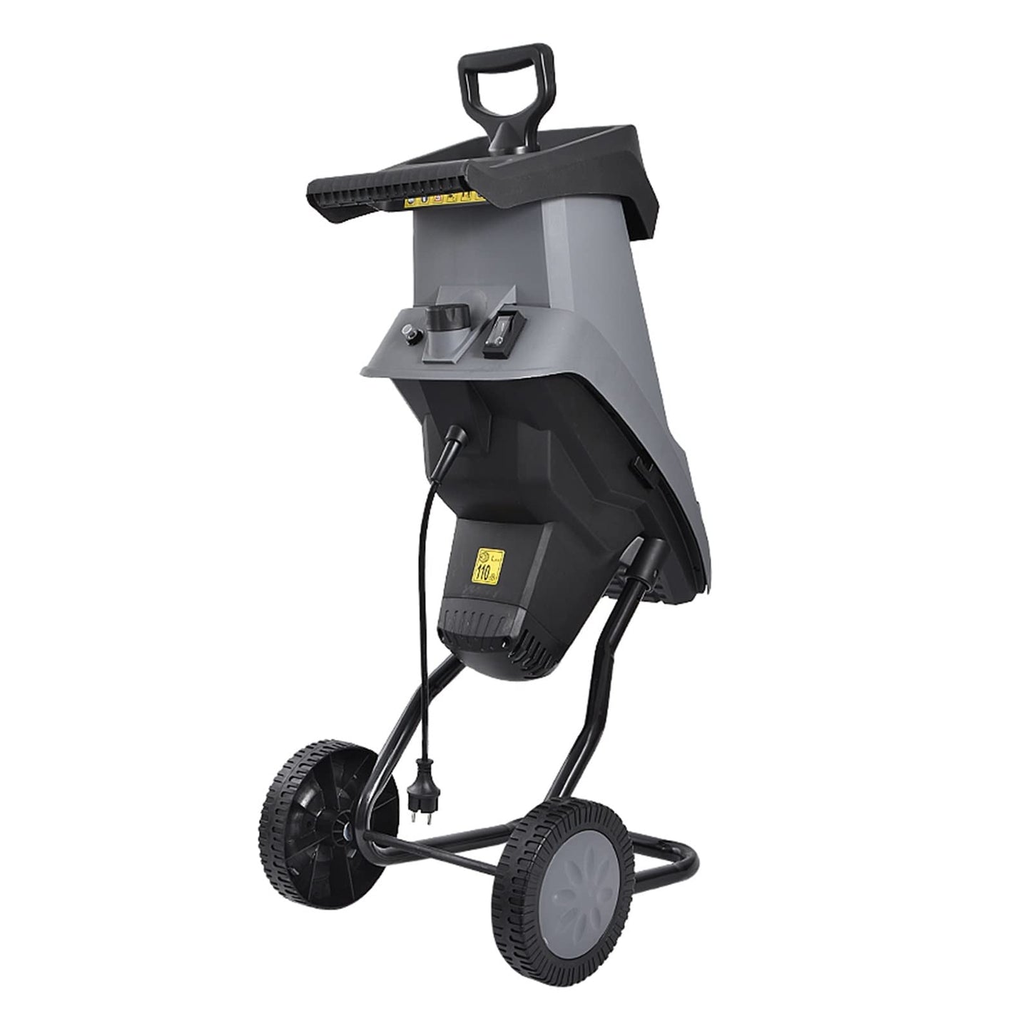 HT6533 Powerful Wood Chipper Branch Crusher Electric Breaking Machine 2400W Tree Branch Crushing Machine Garden Tool,Easy to operate(With 20M Power cord)