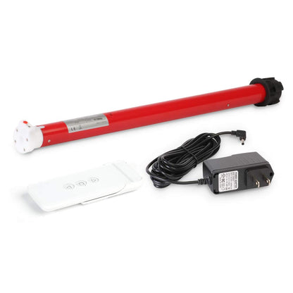 Rollerhouse Rechargeable Wireless Tubular Roller Shade Motor Kit, with Remote Control for Motorized Electric Roller Blind Shades, 1.5 inch Tube