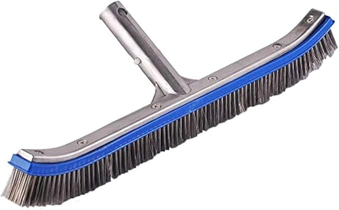 Swimming Pool Brush for Cleaning Pool Walls, Tiles & Floors, Heavy Duty 18"