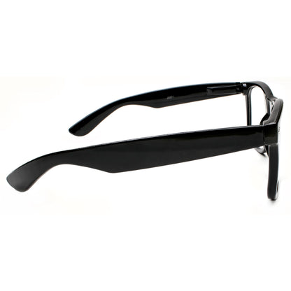Kangaroo Black Fake Glasses - Classic Hipster Glasses Frames - Retro Clear Non Prescription Nerd Costume Eyeglasses for Men & Women for Halloween Cosplay