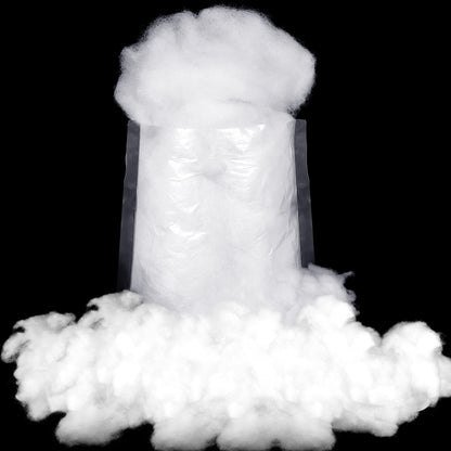 Riakrum Fake Snow Decor Artificial Fluffy Fiber Stuffing Fake White Snow for Tree Covering Home and Party Decorations(60 G)
