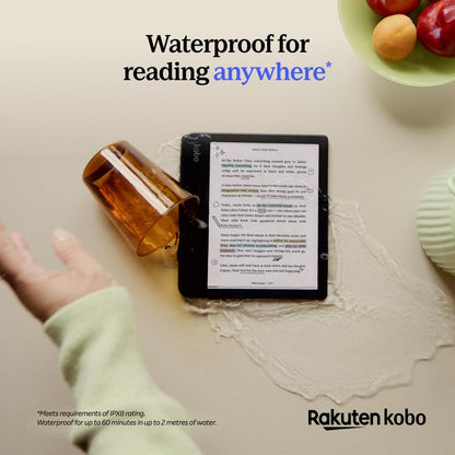 Kobo Libra Colour | eReader | 7” Glare-Free Colour E Ink Kaleido™ 3 Display | Dark Mode Option | Audiobooks | Waterproof | (Black)