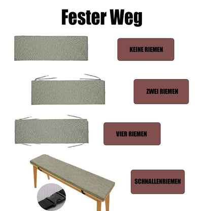 Indoor Outdoor Bench Cushion ,Custom Washable Bench Cushion for Garden Furniture,Non Slip 2/3/4 Seater Pad Patio Kitchen Sofa Bench Cushions for Dinning Bench Swing Window Seat Pad (Thickness 15CM)