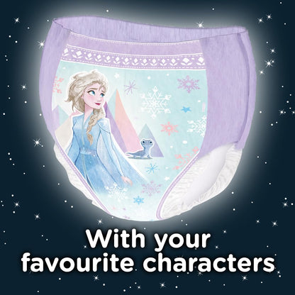 HUGGIES DryNites Pyjama Pants, Girl's 4-7 Years (17-30KG), 30 x Bedwetting Pants, Up to 100% Leak Free Nights