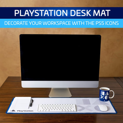 Paladone PlayStation 5 Icons Large Gaming Mouse Pad for Desk Keyboard Mousepad Non-Slip