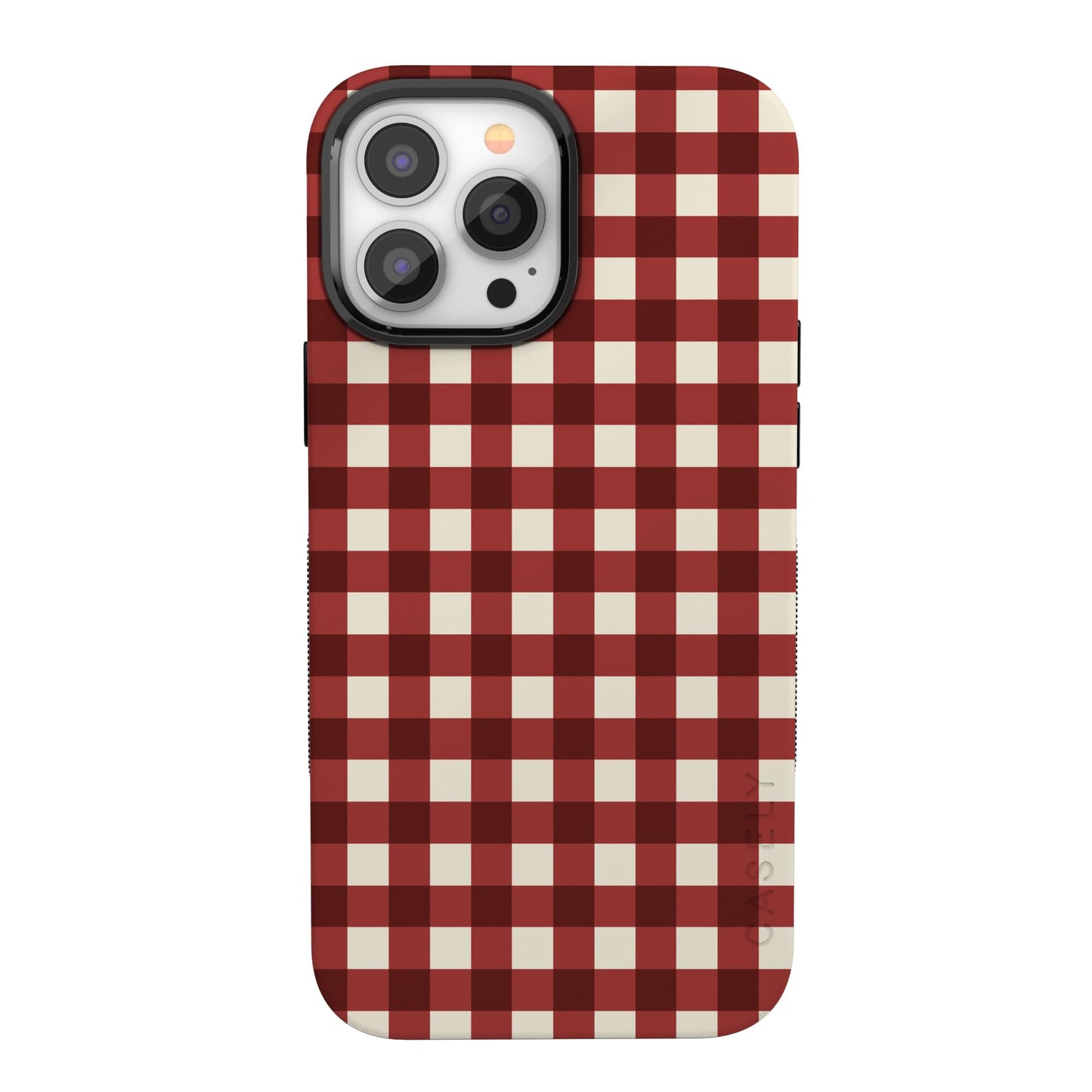 Casely iPhone 17 Pro Max Case | On The Dot | Maroon Polka Dot | Compatible with MagSafe | Bold Protective Design