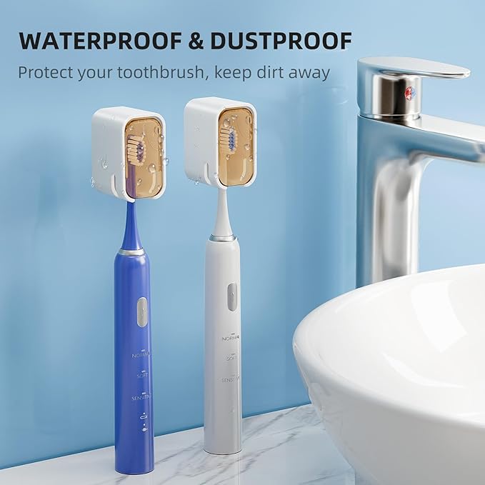 Travel Toothbrush Head Cover 4PCS, Electric Toothbrush Covers Caps, Ventilated