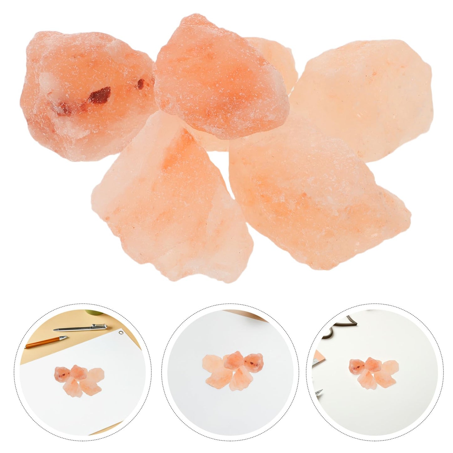 Mobestech Natural Pink Salt Rocks 1kg Bulk for Aromatherapy Lamps and Home Décor Accents