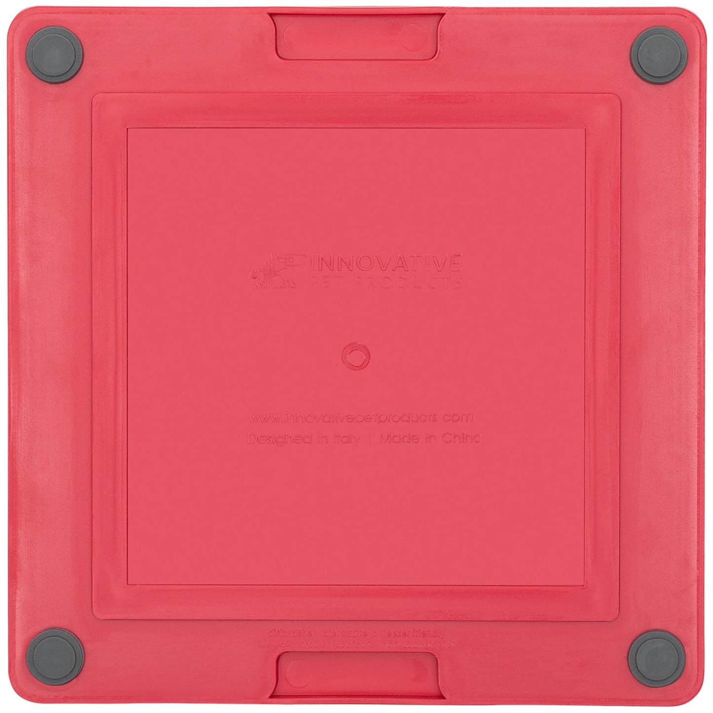 Lickimat Tuff, Heavy-Duty Buddy, Dog Slow Feeder Lick Mat, Boredom Anxiety Reducer; Perfect for Food, Treats, Yogurt, or Peanut Butter, Fun Alternative to a Slow Feed Dog Bowl - Red