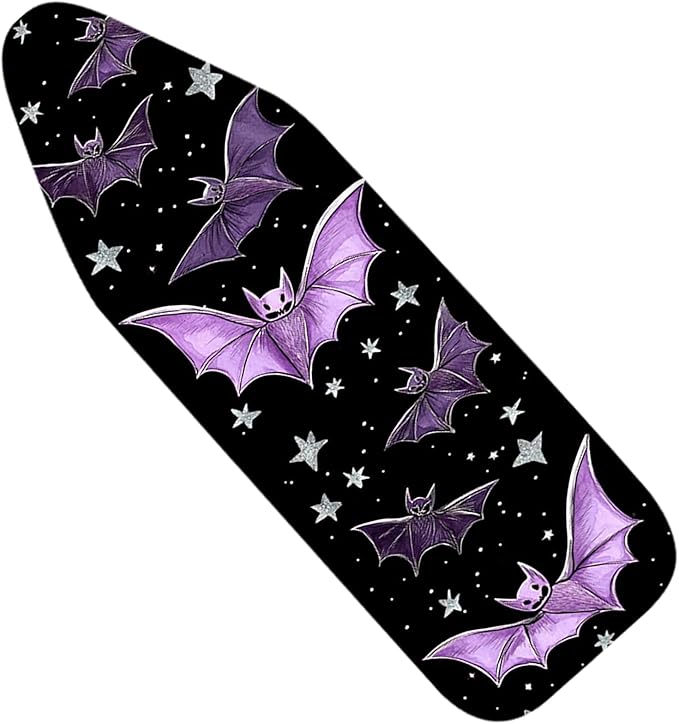 Nuxovilar Purple Bat & Star Ironing Board Cover, 15 * 54inch, Fit Most Standard