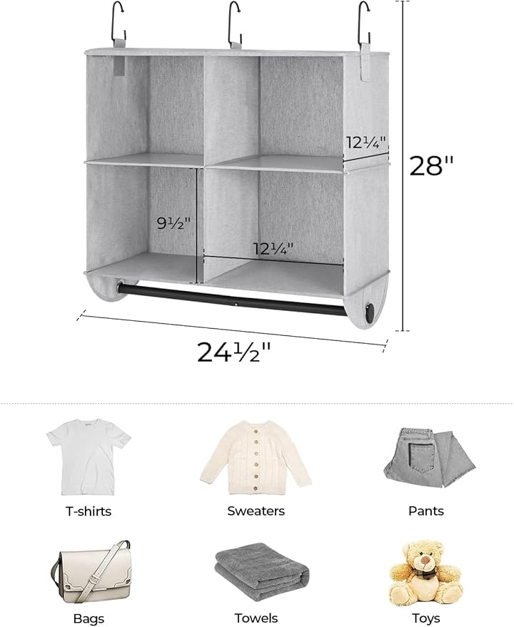 StorageWorks Hanging Closet Organizer