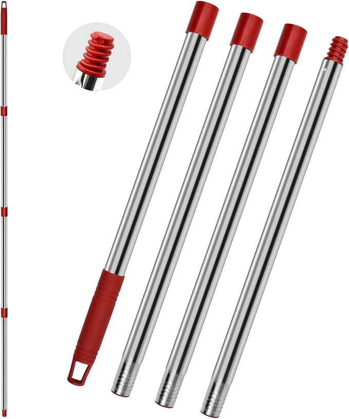 4 Section Spin Mop Replacement Handle