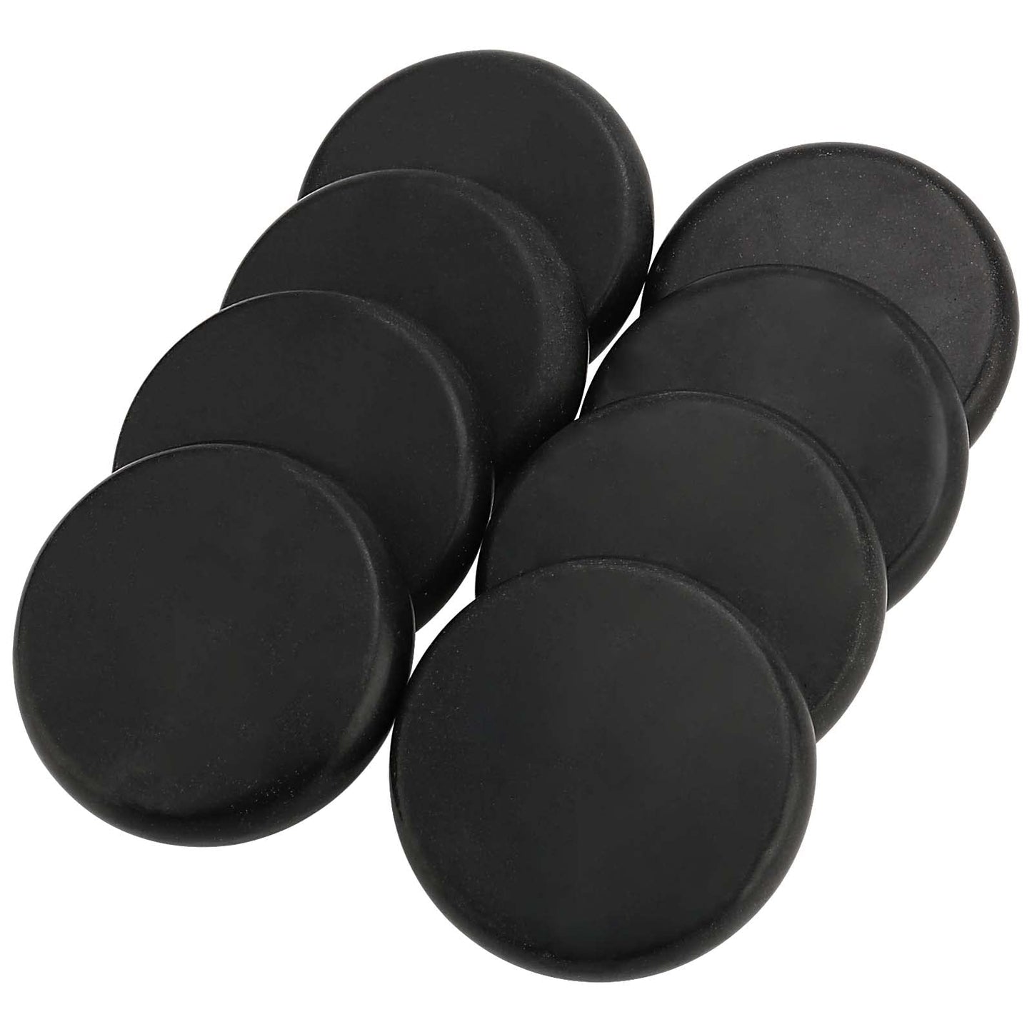 SOUJAP 22 Pack 3.15 Inch Basalt Massage Stones, Large Massage Hot Round Stones, Black Essential Basalt Rocks for Relaxation, Home Spa