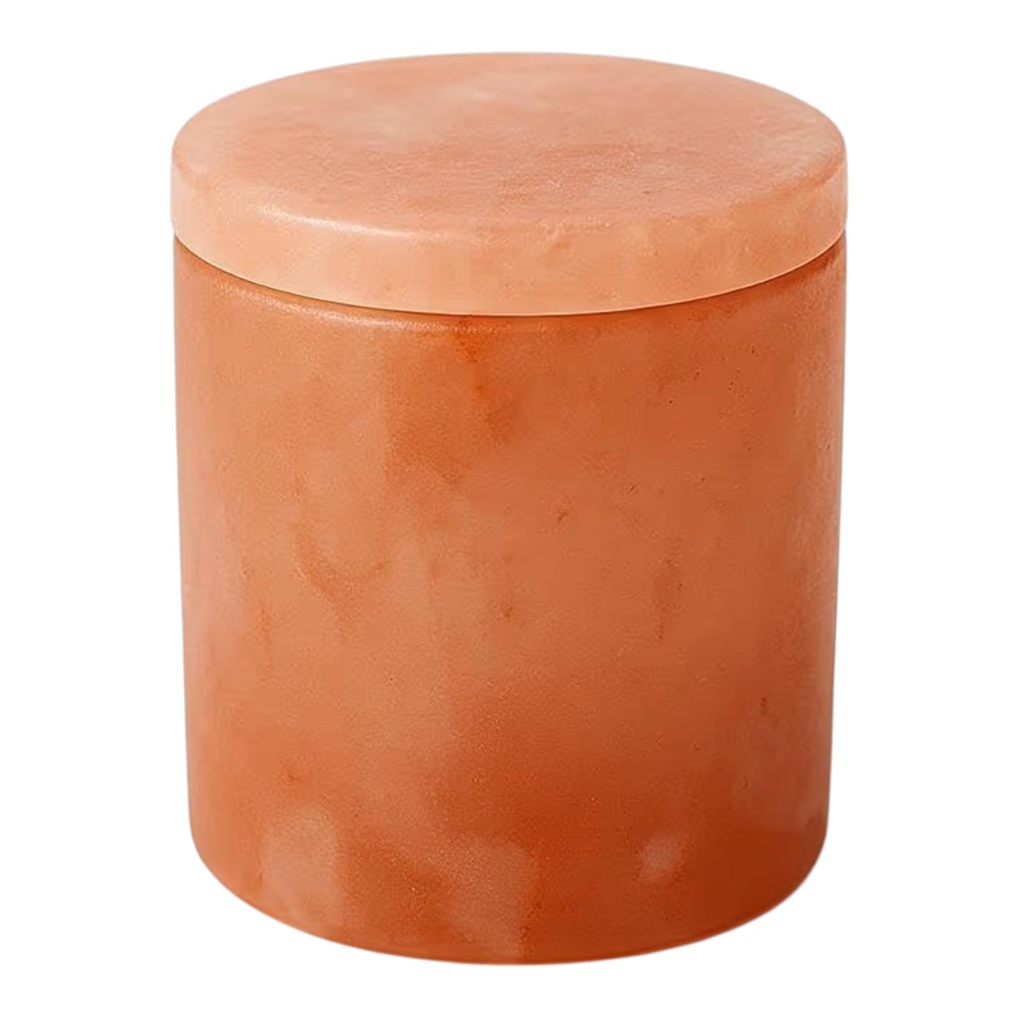 Himalayan Natural Salt Urn- Classical Cylinder Shaped Biodegradable Eco Urn for River or Earth Burial, Adult-Sized Cremation, 10 Inches High, Volume 200 Cubic inches.
