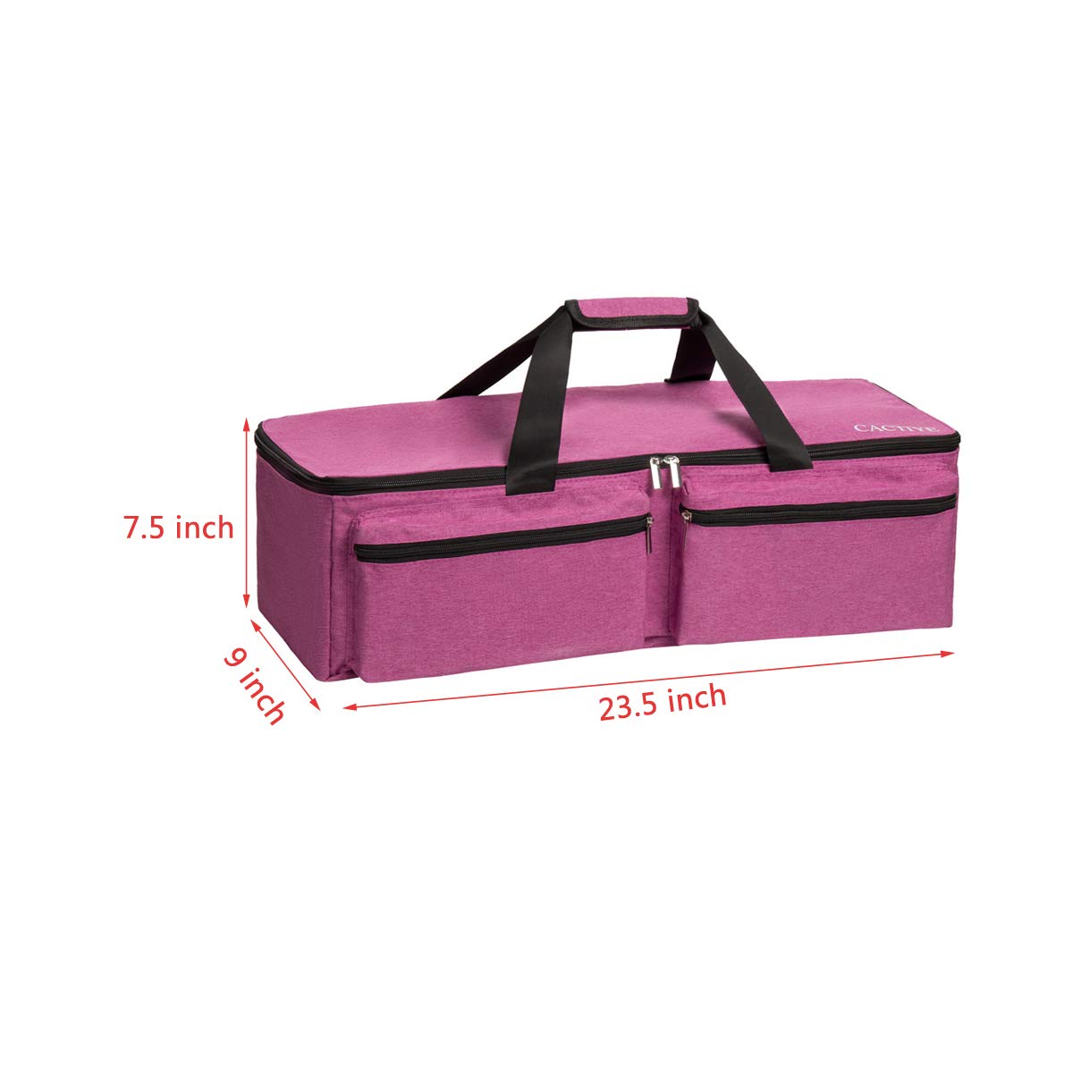 CACTIYE Carrying Bag Compatible with Cricut Explore Air and Maker, Waterproof Tote Bag Compatible with Cricut Explore Air and Supplies (Pink, 1+1)
