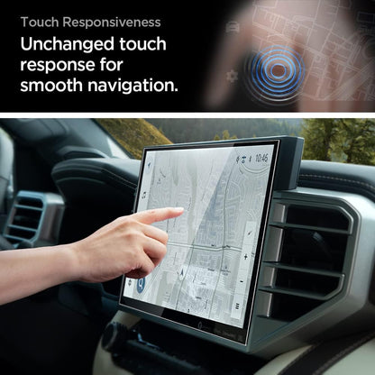 Spigen Tempered Glass Screen Protector [GlasTR Slim] designed for Toyota Tundra(2025-2022), Sequoia(2025-2023), Tacoma(2024/2025), 4Runner(2025) 14 inch Dashboard Touchscreen - Matte/Anti Finger Print