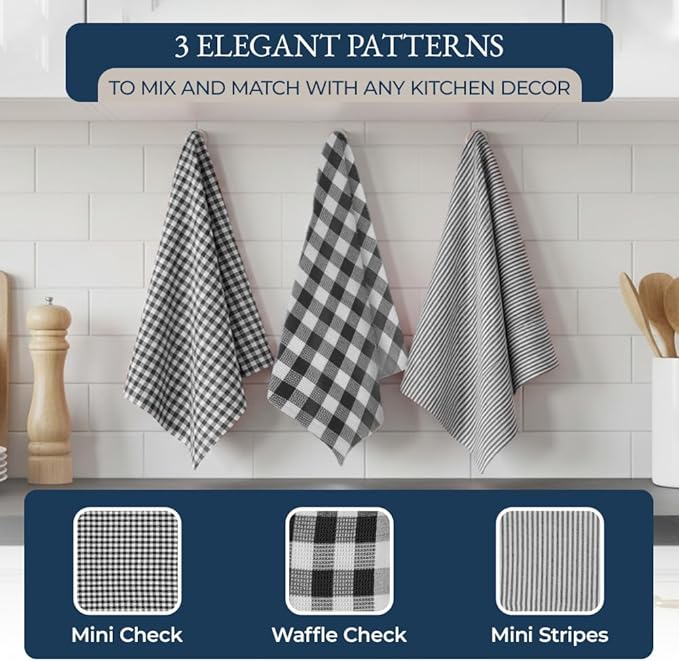 LANE LINEN Kitchen Towels & Dishcloths Set
