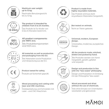 MAMOI® Baby bouncer, Swing seat, Indoor rocking bouncy chair, Toddler jolly jumper rocker, Door frame swings, jumpers and bouncers for babies from 6 months