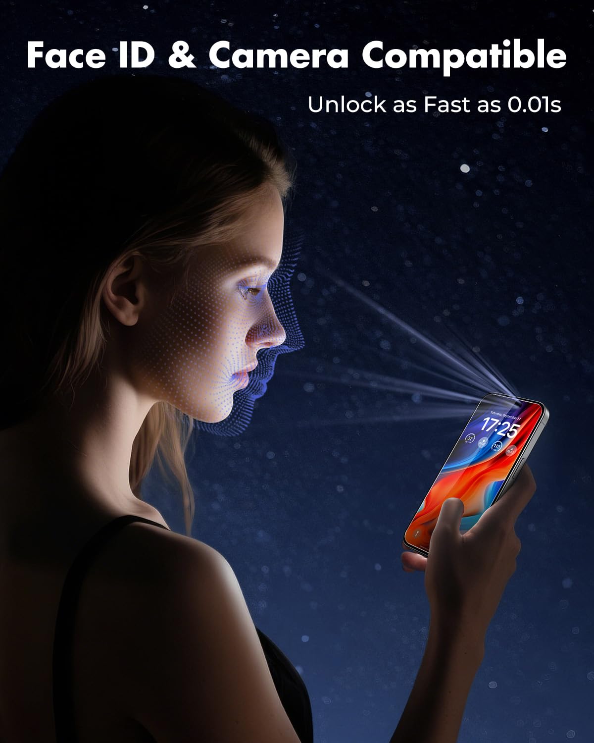 UNBREAKcable 2-Pack Screen Protector for iPhone 16e/13/13 Pro/14, Double Shatterproof Tempered Glass [Easy Installation] [9H Hardness] [99.99% HD] [Case Friendly] for Apple 13 Pro/13/14/16e 6.1 inch