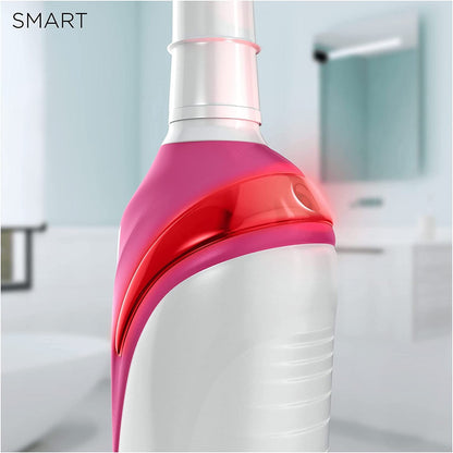 Oral-B Smart 4 2x Electric Toothbrushes For Adults, Mothers Day Gifts For Her / Him, App Connected Handles & 2 Toothbrush Heads, 3 Modes with Teeth Whitening, 2 Pin UK Plug, 4900, Pink/Black