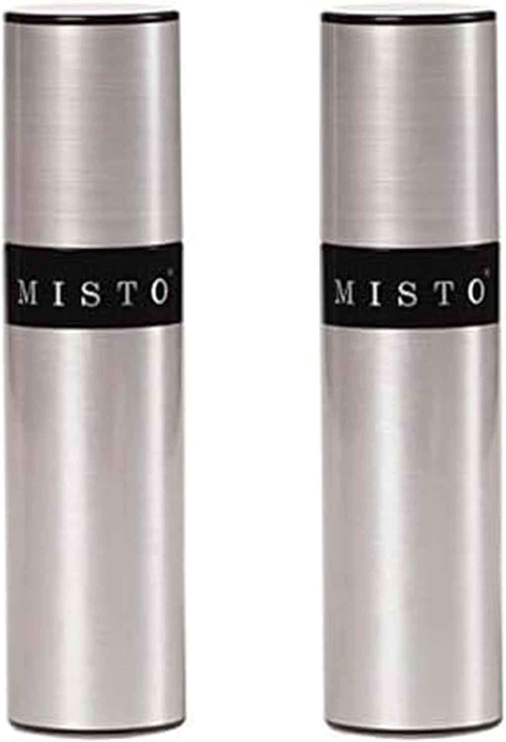 Misto Aluminum Oil Sprayer, Set of 2, Versatile Refillable Aerosol Sprayers for Olive Oil, Vinegar, Lemon Juice, Dressings, and More, Ideal for Cooking, BBQ, and Air Fryers