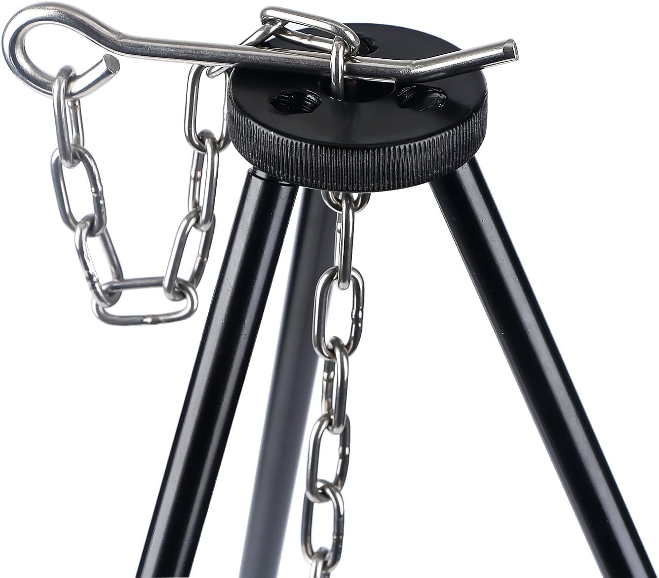 Camping Tripod Campfire Cooking Dutch Oven Tripod Mini Adjustable Grill Tripod Cooker Campfire Grill Stand Tripod Grilling Set Cooking Lantern Tripod Hanger with Storage Bag for Camping Activities
