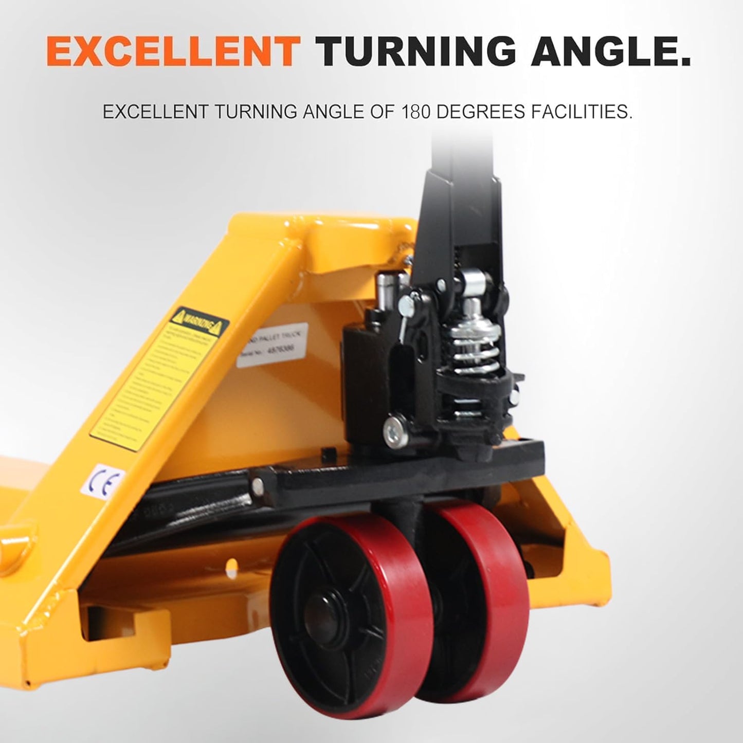 Tory Carrier Pallet Jack Truck 5500 lbs Capacity, 21" x 48" Forks, Heavy Duty Manual Pallet Truck with Non-Marking PU Wheels for Narrow Aisles Warehouse, Workshops