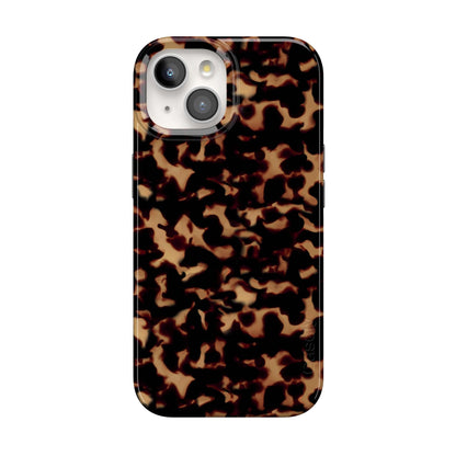 Casely iPhone 15 Plus Case | Fit Check | Neutral Checkerboard Checkered Classic Case | Compatible with MagSafe