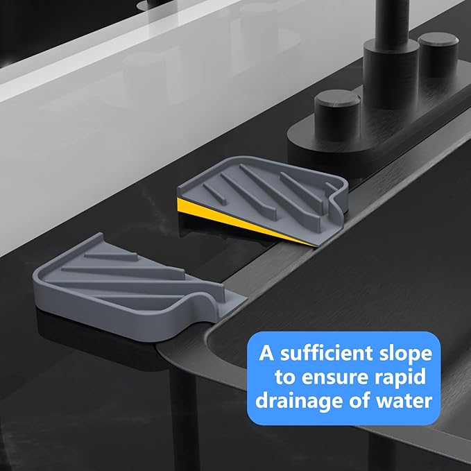 Sponge Holder for Kitchen Sink, Dish Sponge Holder & Soap Tray