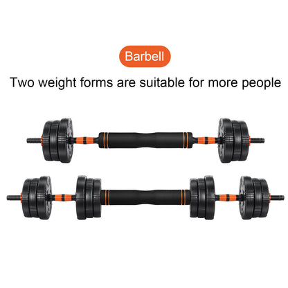 EDOSTORY Adjustable Dumbbell Set, 22/44/66/88lbs Free Weights, 4-in-1 Barbell & Kettlebell Set, Non-slip Handles, Fitness for Men & Women