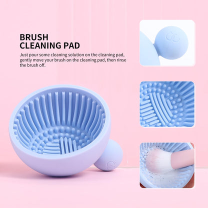 Docolor Makeup Brushes 16+3 Pcs Makeup Brush Set with Makeup Bag Makeup Sponge & Brush Cleaning Pad Professional Face Powder Kabuki Foundation EyeShadow Concealers Brush Kit Gift Box Fantasy Series Ⅲ
